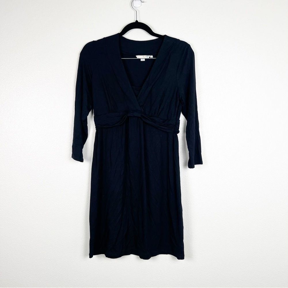 Boden Long Sleeve Dress Black Sz 8